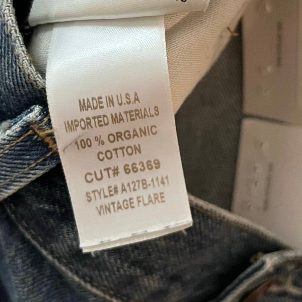 New Agolde Vintage Flare High Waist Jeans Absolute Blue NWT 32 90s Y2K - Picture 10 of 10